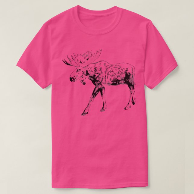 Moose sketch T-Shirt (Design Front)