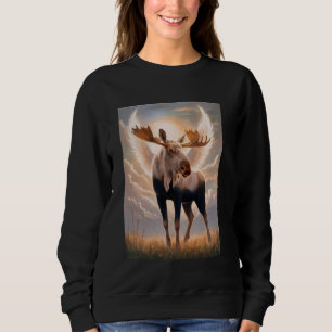 Moose Spirit Guide Animal Nature Lover Wildlife Fo Sweatshirt