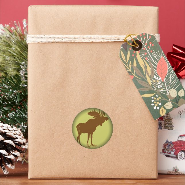 Moose STICKER (Holiday)