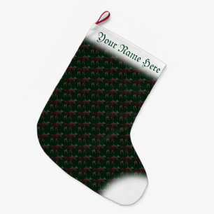 Moose Stocking Moose Christmas Stocking Custom