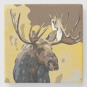 MOOSE STONE COASTER