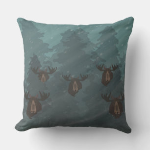 Moose Throw Pillow