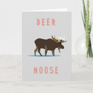 Moose Valentines Card