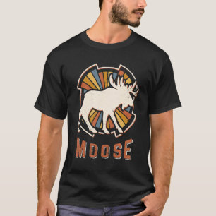 Moose Vintage Classic Retro Animal Love T-Shirt