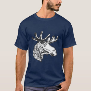 Moose Vintage Style Hunt Theme T-Shirt