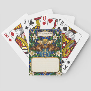 Moose Wedding Guest Book Signing Deck Playing Cards