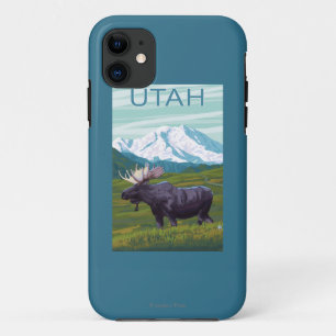 Moose with MountainUtah iPhone 11 Case
