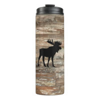 Moose Wood Painting Rustic Style