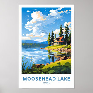 Moosehead Lake Maine Travel Print