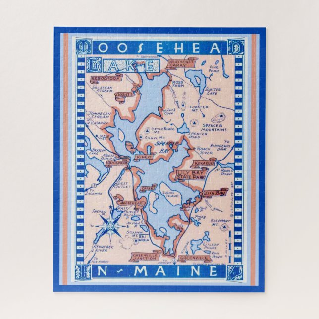 Moosehead Lake ME 16x20 Jigsaw Puzzle (Vertical)