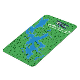 Moosehead Lake,Piscataquis County map Magnet