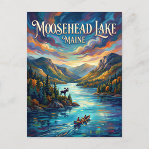 Moosehead Lake USA Postcard