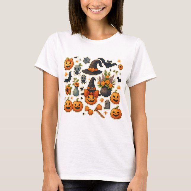 Moosey Halloween T-Shirt – Funny Fall Moose Costum (Front)