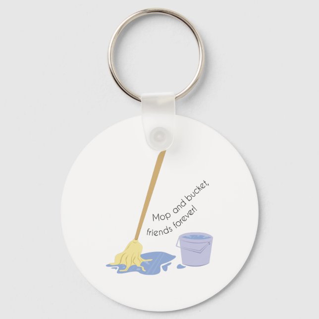 Mop And Bucket Key Ring (Front)