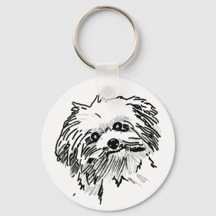 Mop Dog Key Ring