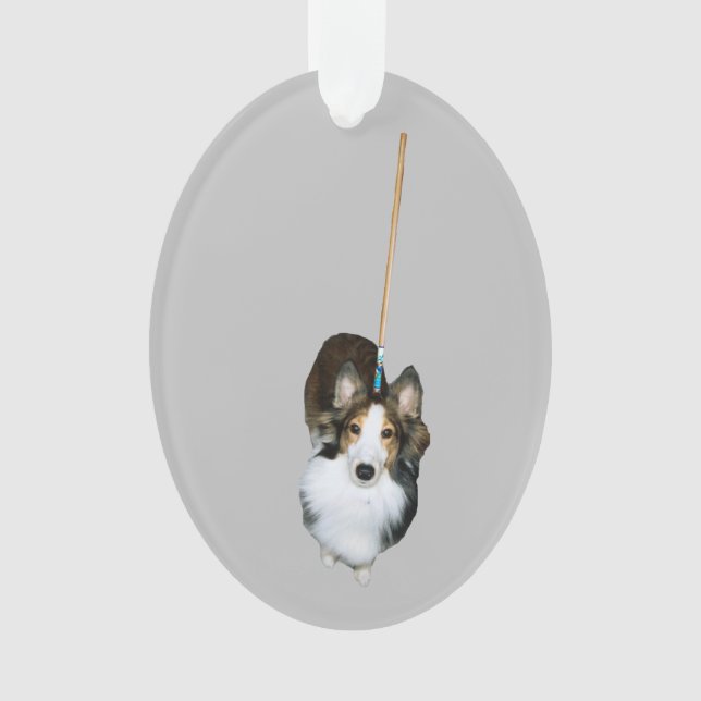 Mop Dog Ornament (Front)