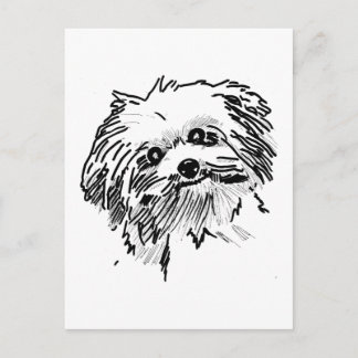 Mop Dog Postcard