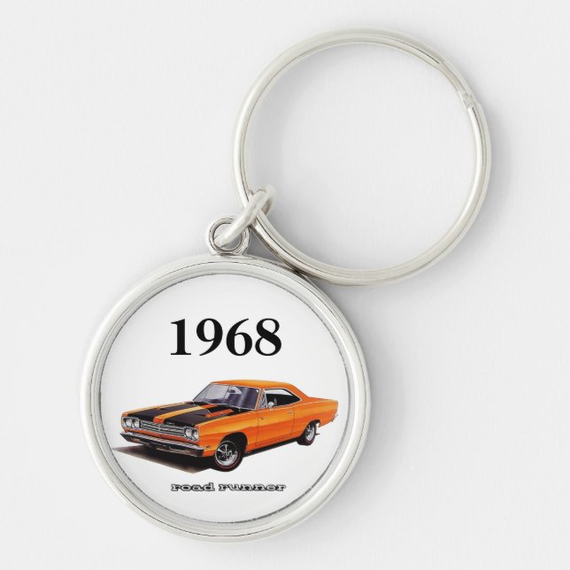 Mopar - 1968 Plymouth Road Runner - Satellite Key Ring (Front)
