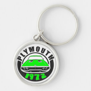 Mopar - 1972 Plymouth Roadrunner Limelight Green Key Ring