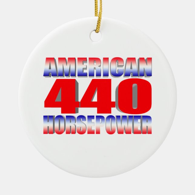 Mopar 440 Dodge Ceramic Tree Decoration (Front)