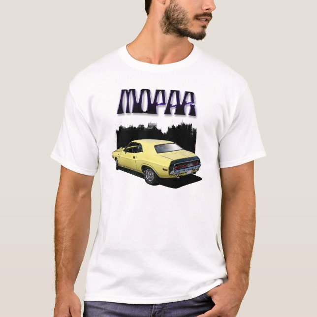 Mopar Classic Dodge Challenger car Tshirt (Front)