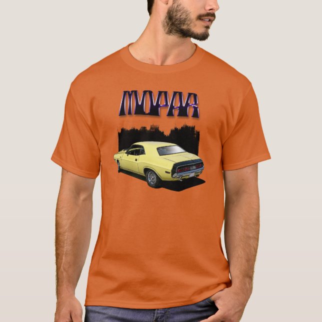 Mopar Classic Dodge Challenger Car tshirt (Front)