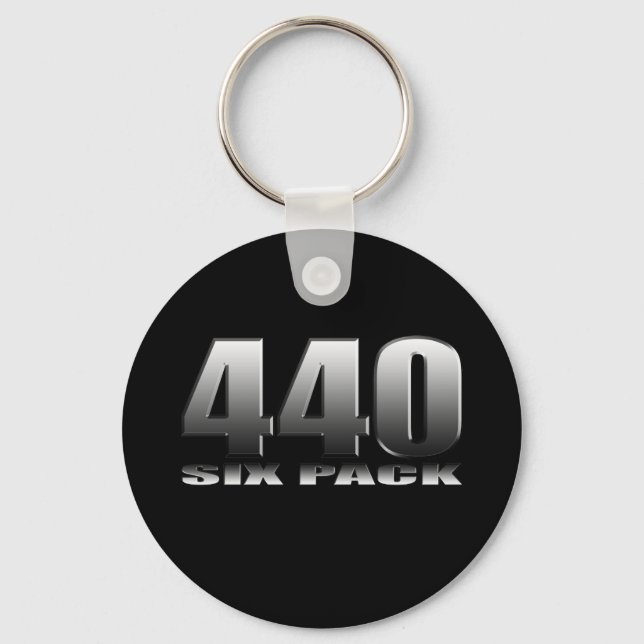 Mopar Dodge 440 Six Pack Key Ring (Front)