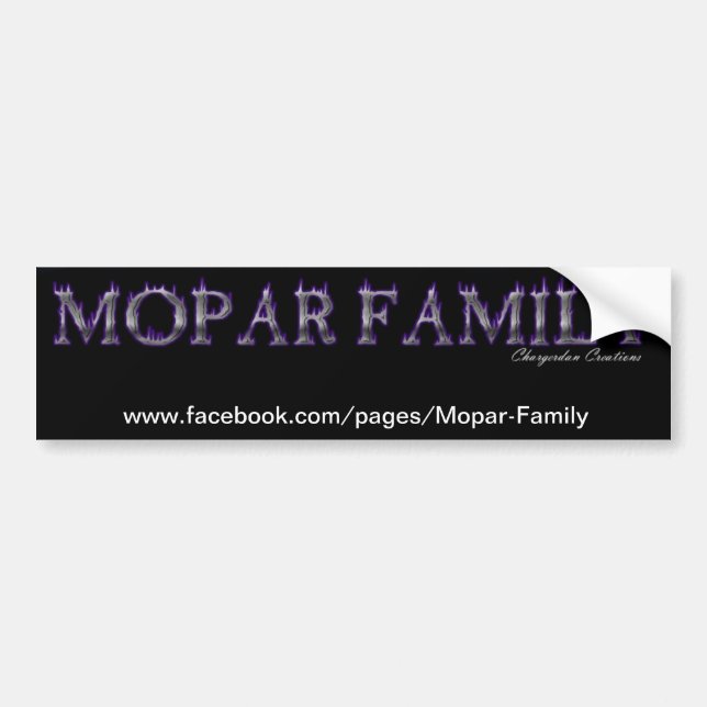 MOPAR FAMILY BUMPER STICKER (Front)