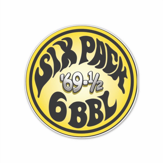 Mopar - Six Pack - Super Bee - Roadrunner Sticker (Front)