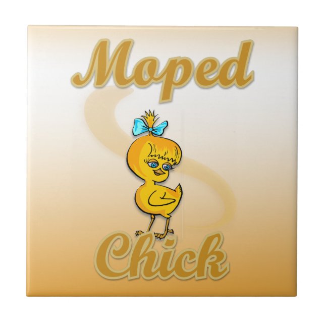 Moped Chick Tile (Front)
