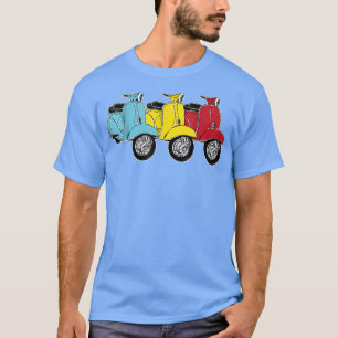 Moped Gift Scooter Motor Scooter Moped Driver T-Shirt