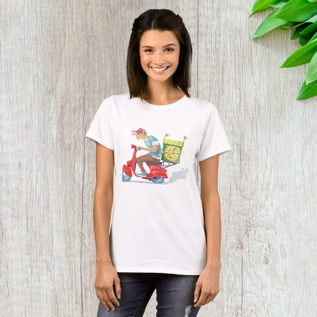 Moped Pizza Delivery T-Shirt (Creator Uploaded)