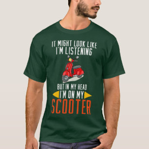 Moped Scooter Motorcycles Motorised Motorbike Scoo T-Shirt