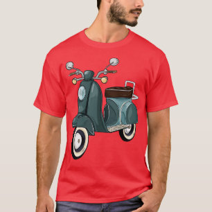 Moped with mirrors and bench T-Shirt
