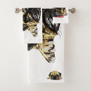 Mops Bath Towel Set