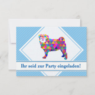 Mops Einladungen Invitation