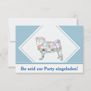 Mops Einladungen Invitation