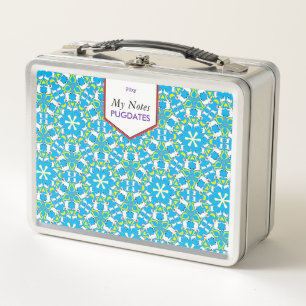 Mops Pug pattern Metal Lunch Box