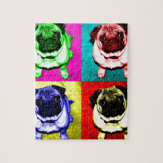 Mops Richi 4 colors Jigsaw Puzzle