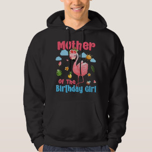 mor of 2birthday girls tropical flamingo family bd hoodie
