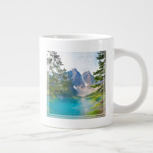 Moraine Lake and the Valley of Ten Peaks Large Coffee Mug