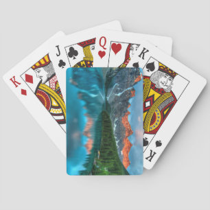 Moraine Lake at sunset Playing Cards