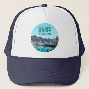 Moraine Lake Banff National Park Canada Vintage Trucker Hat