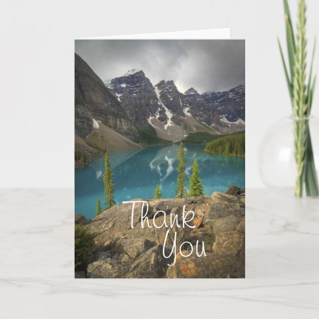 Moraine Lake Canada Thank You Card (Front)