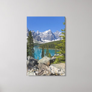 Moraine Lake, Canadian Rockies, Alberta, Canada Canvas Print