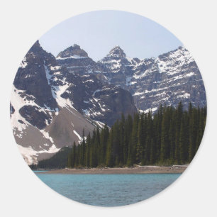 Moraine Lake Near Lake Louise In Canada Classic Round Sticker