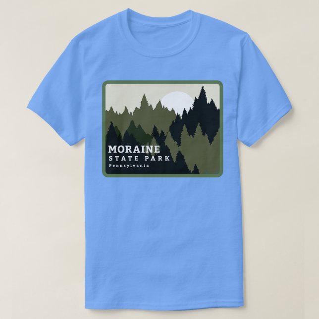 Moraine State Park Pennsylvania Forest Sunrise T-Shirt (Design Front)