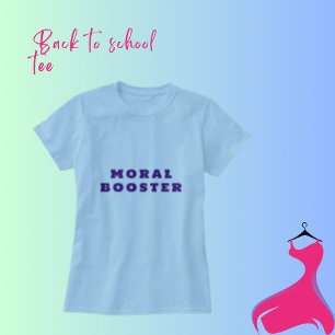  Moral Booster Typography Word Women's T-shirt