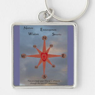 Moral Compass Key Ring