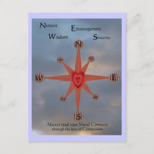 Moral Compass Postcard